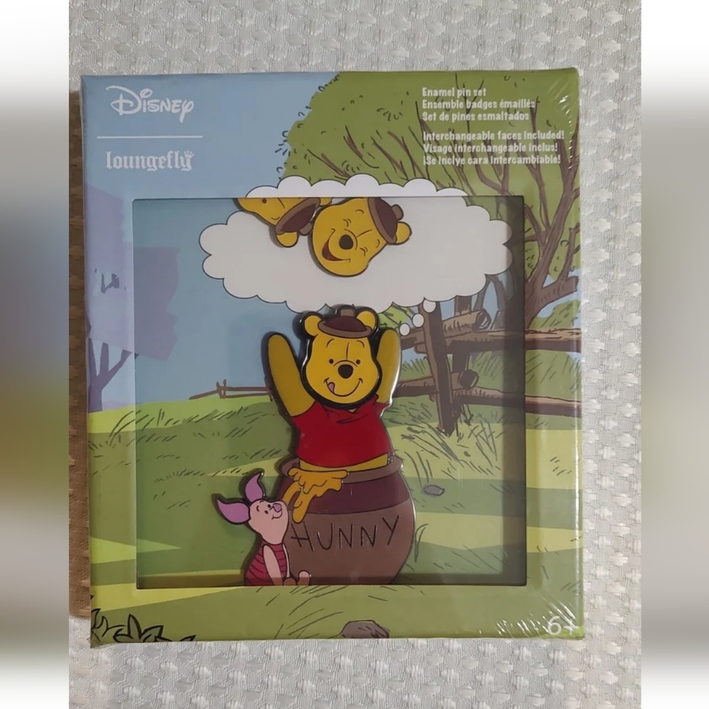 Loungefly Winnie the Pooh Enamel Pin Set Never Been Opened New
